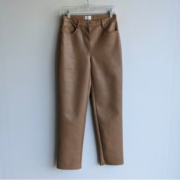 Wilfred Melina Pant - faux leather high rise in Constant Camel/Tan - Picture 6 of 9